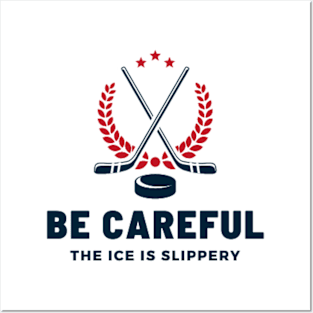 Funny Hockey Ice Posters and Art